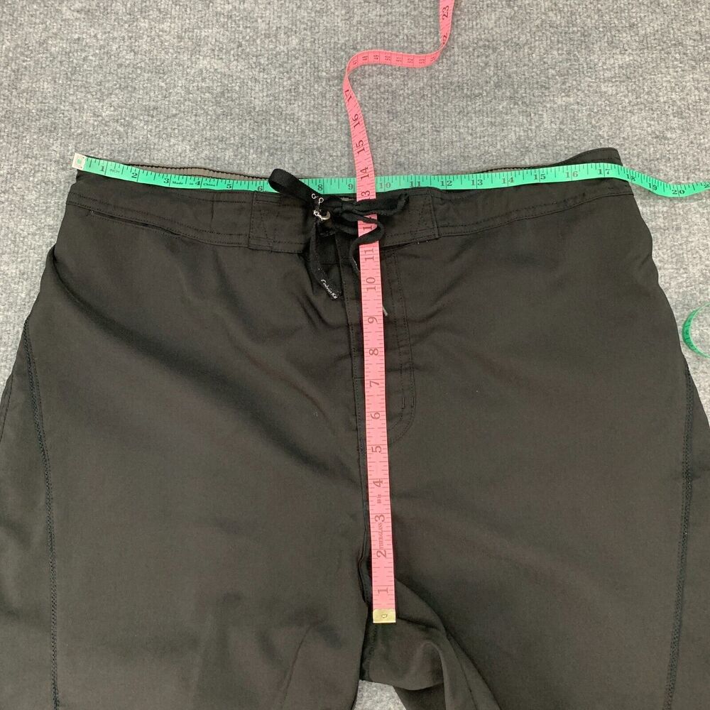 Calvin Klein Boardshorts Mens XL Extra Large Black Drawstring Lined Swim Trunks - Picture 5 of 13